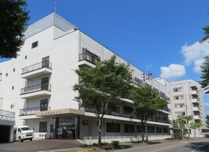 入り口のある外観