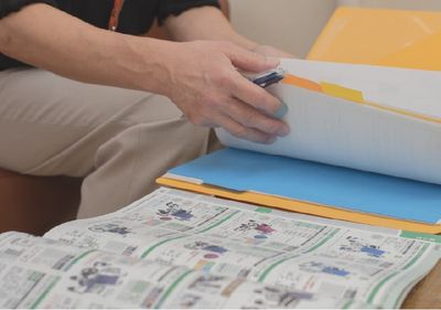 スタッフの作業資料