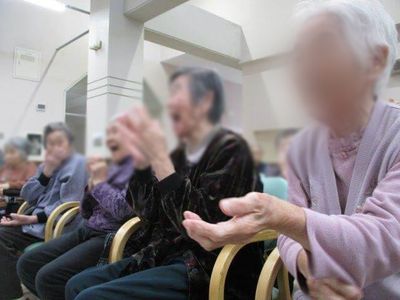楽しそうな様子の交流エリア