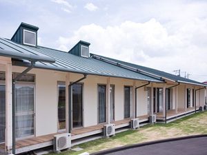 一連の個室と外観