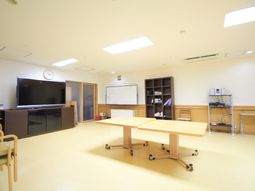 明るい共有スペース