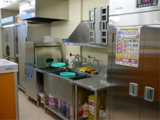 清潔な施設の厨房