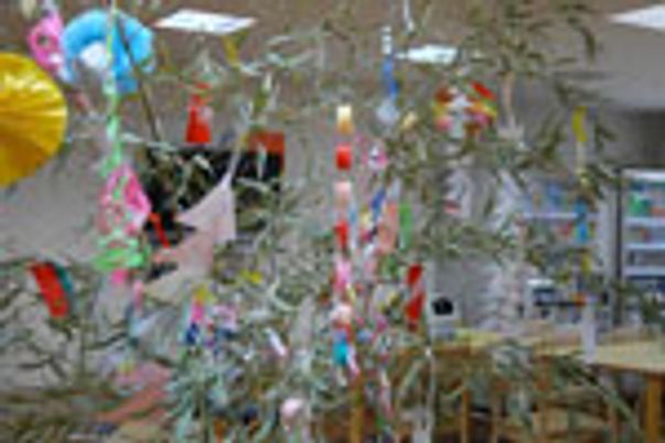 七夕飾り付けの共有スペース