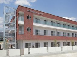 赤レンガの外観