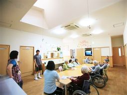 明るい空間の共有エリア
