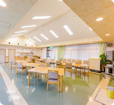 広々とした食堂