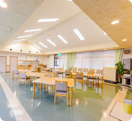 広々とした食堂