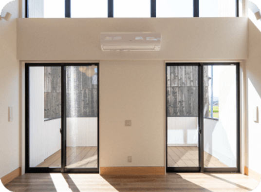 落ち着いた空間の居室