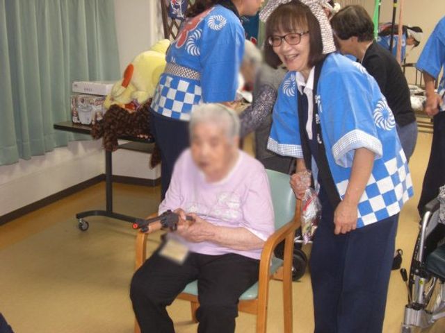 楽しい交流の場面