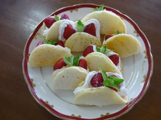 手作りのスイーツ