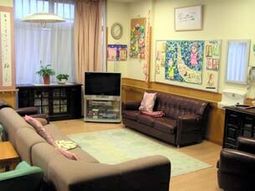 落ち着いた雰囲気の休憩室