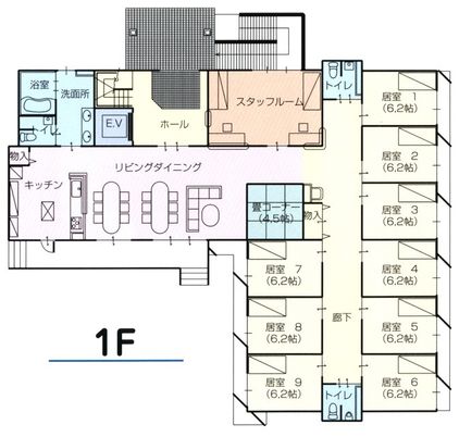 1階の間取り図