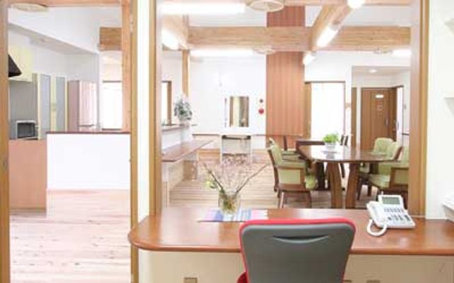 明るい共有スペース