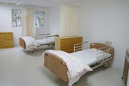 自然光の差し込む居室  