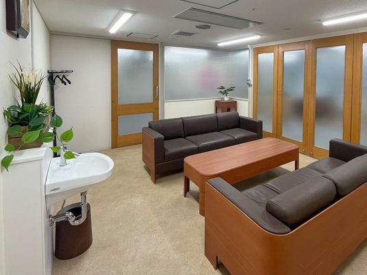 明るい休憩室  