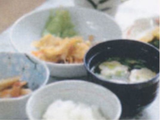 和風の健康的な食事