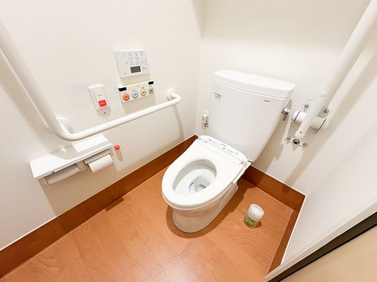 安全設備が整ったトイレ