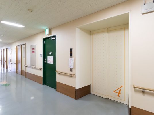 清潔な廊下とエレベーター