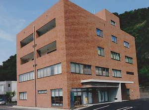 レンガ調の外観  