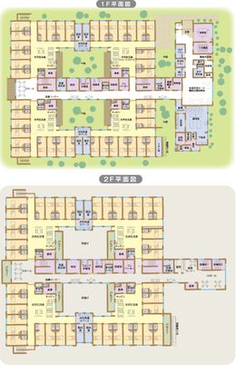 施設の平面図