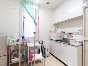 清潔なケアルームの設備