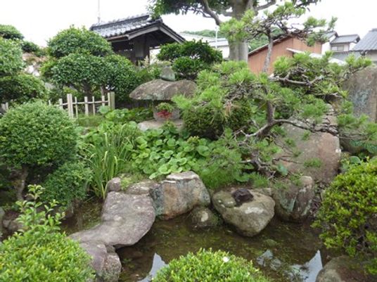 自然豊かな庭園