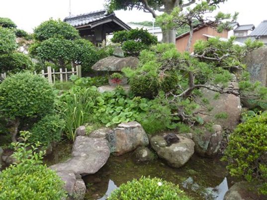 自然豊かな庭園