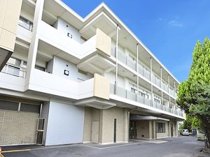 明るい外観の建物  