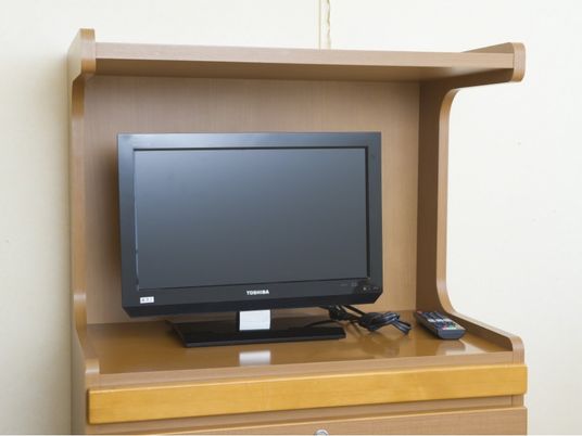 テレビが置かれた居室  