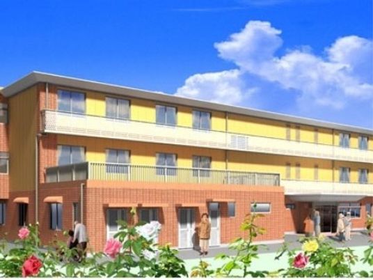 明るい外観の施設