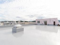 広々とした屋上の景観