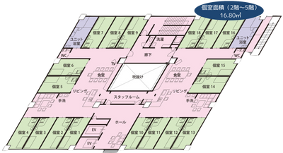 プライベート空間の居室
