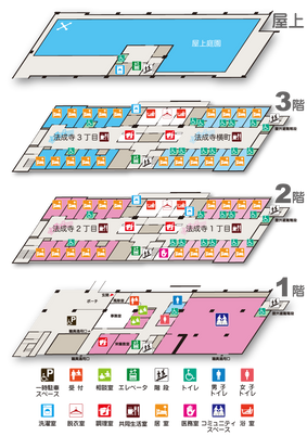 施設内の案内図