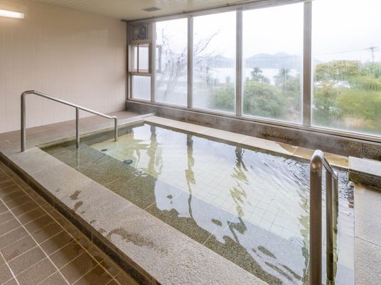清潔な浴室の一角