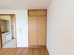 明るい居室のクローゼット