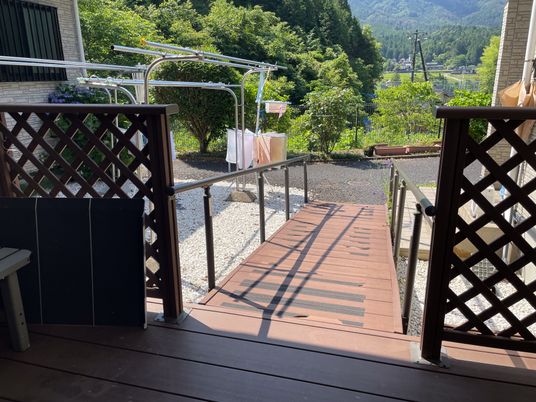 開放的なテラス風景