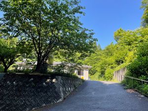 緑に囲まれた施設外観