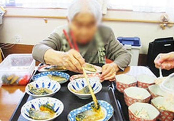 食事準備の様子