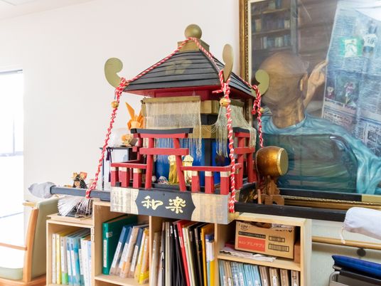 祭りの屋台がある部屋