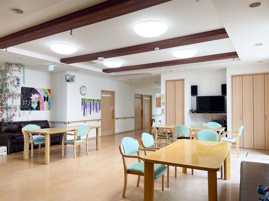 開放的な室内リビング