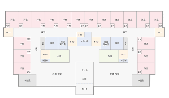 施設の見取り図