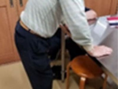 利用者の様子が伺える機能訓練室  