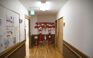 防火設備の整った廊下