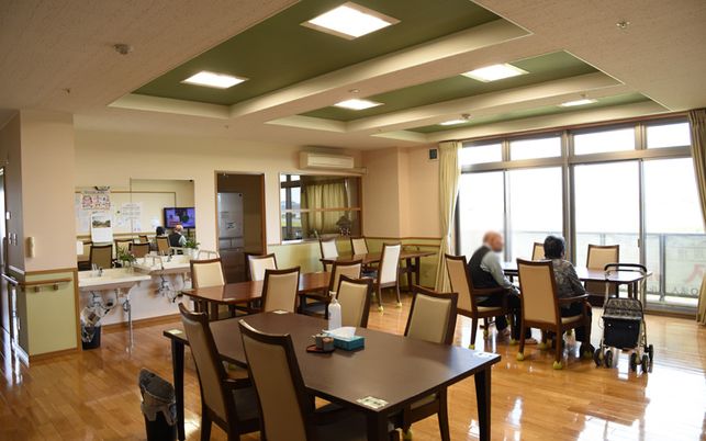 明るい共有スペース