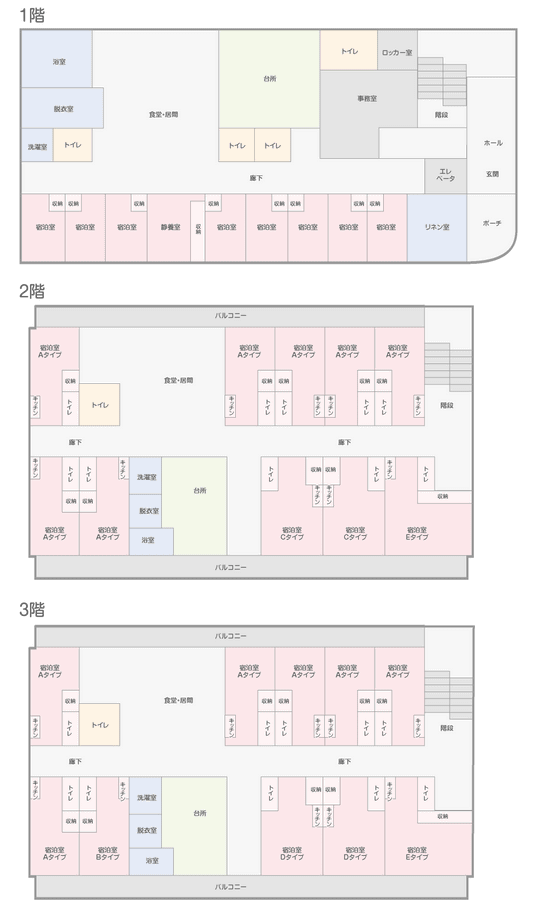 施設内観の見取り図