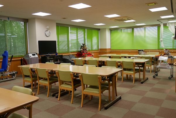 明るい共有スペース