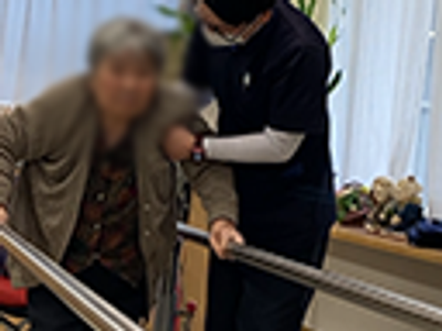 機能訓練を受ける様子