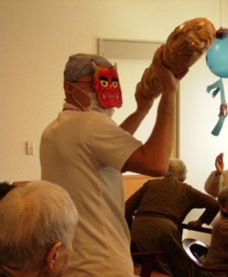 お祭り気分を楽しむ居室