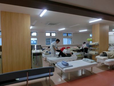 リハビリが行われている部屋