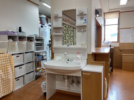 整理された洗面台